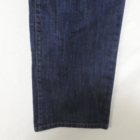 ANN TAYLOR - Loft - Original Boot | size 8 | Classic Dark Wash Blue Denim Jeans - Picture 9 of 16